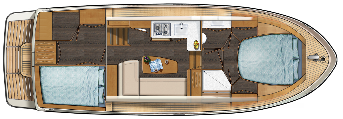 Linssen 30 SL AC layout