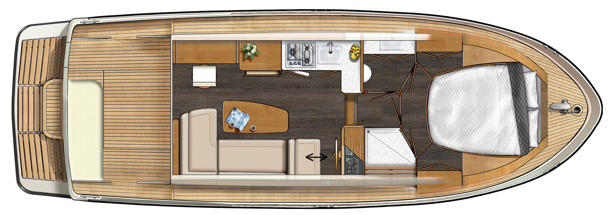 Linssen 30 SL Sedan layout