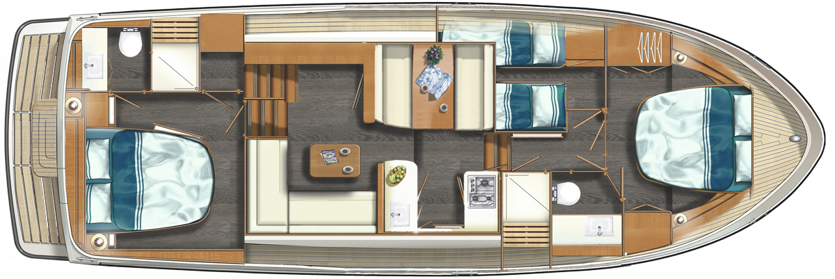 Linssen 40 SL AC layout