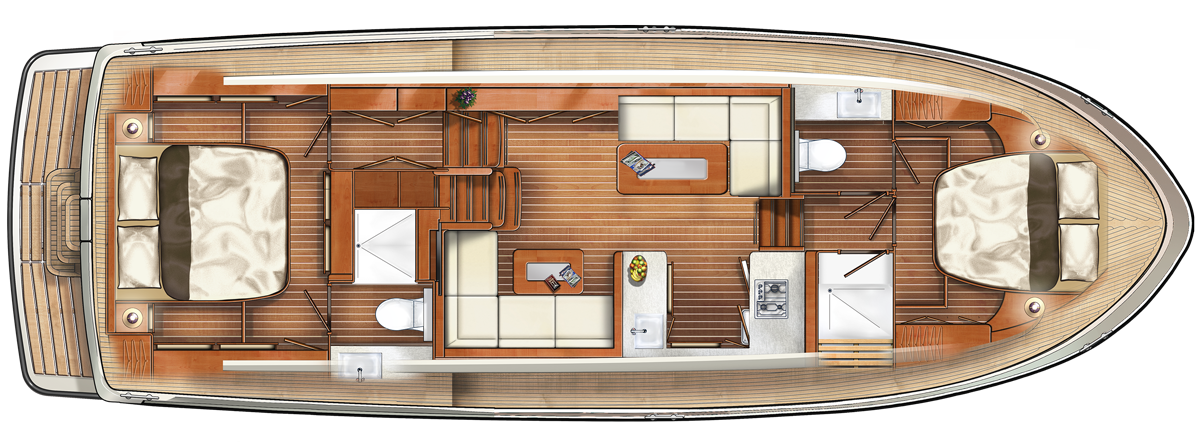 Linssen Grand Sturdy 450 AC Variotop layout 1